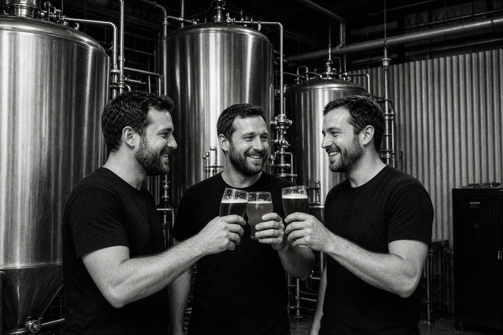 Drie Schwiegerbrüder in de brouwerij
